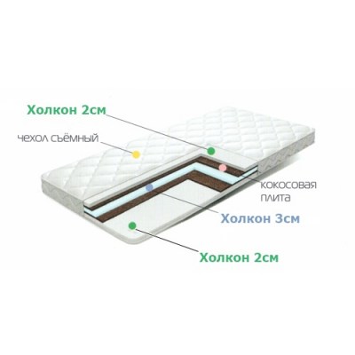 Матрас Эком Х22К21Х13 это комбинированный, без пружинный, жесткий, ортапедический матрац, из кокоса и холкона, всех стандартных размеров, возможно под заказ нестандартные размеры